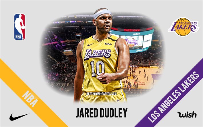 Jared Dudley, Los Angeles Lakers, American Basketball Player, NBA, portrait, USA, basketball, Staples Center, Los Angeles Lakers logo