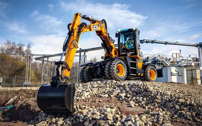 JCB Hydradig 110w, wheel excavator, construction machinery, excavator, new Hydradig 110w, JCB