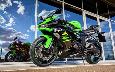 Kawasaki Ninja ZX-6R, 4k, sportbikes, 2020 bikes, japanese motorcycles, superbikes, 2020 Kawasaki Ninja ZX-6R, Kawasaki