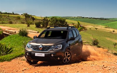 Renault Duster, 4k, dust, 2020 cars, BR-spec, offroad, 2020 Renault Duster, french cars, Renault