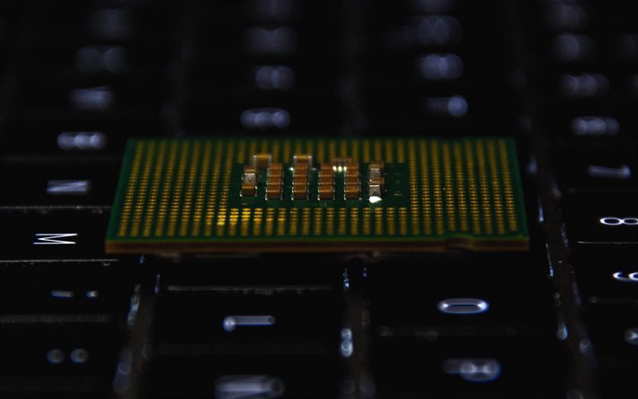 chip sulla tastiera, tastiera del computer portatile, chip, retroilluminazione della tastiera, la tecnologia moderna