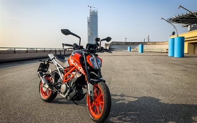 KTM 390 Duke, 2020, şehir bisikleti, yeni orange 390 Duke, spor motosikletler, KTM