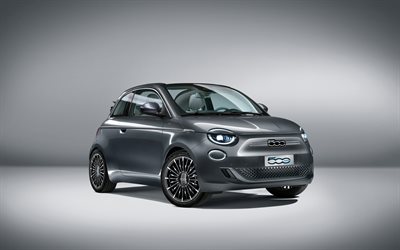 Fiat 500 o Primeiro, 4k, carros compactos, 2020 carros, carros italianos, 2020 Fiat 500, Fiat