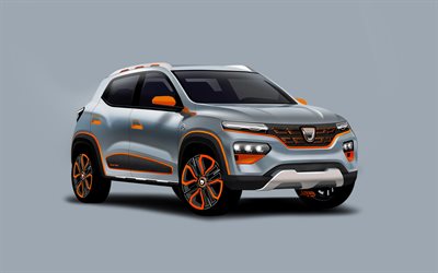Dacia泉電気の概念, 4k, 2020年までの車, 並, 電気自動車, Dacia
