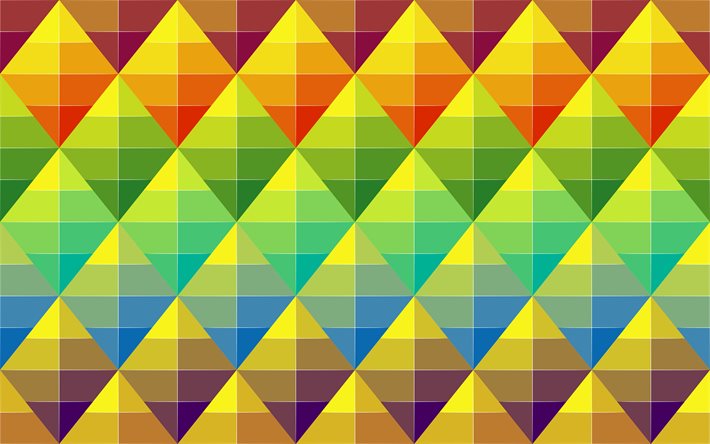 rhombuses petterns, 4k, geometric shapes, colorful rhombuses, android, colorful lines, lollipop, material design, geometry, creative, colorful backgrounds