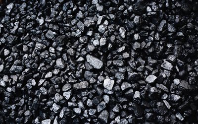 4k, noir de charbon de la texture, de pierres, de textures, de la texture naturelle de la roche, roches noires, fond avec du charbon, des pierres noires, de pierre, de milieux, de la pierre noire de la texture, noir de charbon, le charbon, les textures, f