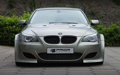 BMW M5, Prior Design, BMW E60, front view, exterior, tuning M5, tuning E60, German cars, BMW