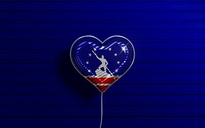 ich liebe richmond, virginia, 4k, realistische luftballons, blauer h&#246;lzerner hintergrund, amerikanische st&#228;dte, flagge von richmond, ballon mit flagge, richmond-flagge, richmond, us-st&#228;dte