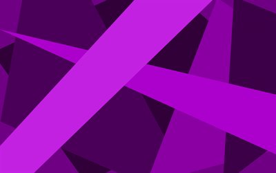 linhas violetas, criativas, design de material, formas geométricas, fundos violeta, arte geométrica, fundo com linhas