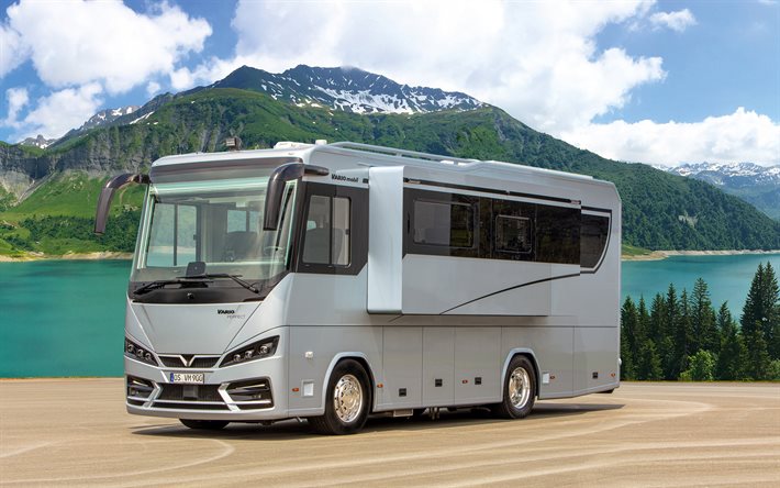 Vario Perfect 900 SH, 4k, camper, autobus 2021, HDR, concetti di viaggio, casa su ruote, Vario