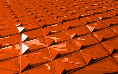 3d-orange bakgrund, 3d-orange element, orange kreativa 3d-bakgrund, orange 3d-textur