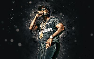 Young Jeezy, 4k, 米国人ラッパー, 白ネオン, 音楽星, 創造, ジェイ-ウェインダ, アメリカのセレブ, Young Jeezy4K
