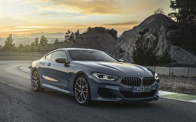 BMW M850i XDrive, 4k, supercars, 2019 cars, raceway, BMW 8-Series, german cars, BMW
