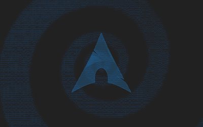 Arch Linux, 4k, logo, o m&#237;nimo de, criativo, Linux