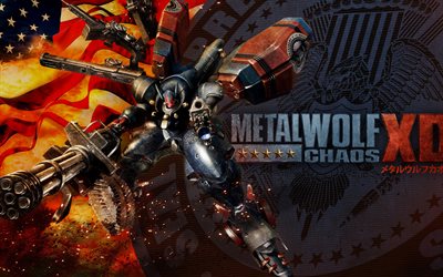 Metal Wolf Chaos, 4k, E3 2018, poster, 2018 oyunları