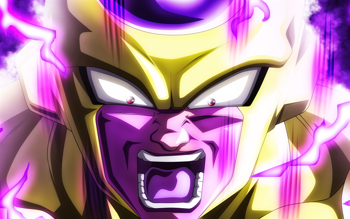 Download wallpapers 4k, Frieza, anger, Dragon Ball, fire ...