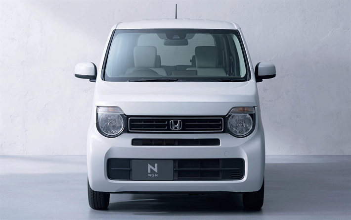 Honda N WGN, 4k, framifr&#229;n, 2019 bilar, minibussar, 2019 Honda N WGN, japanska bilar, Honda