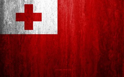 La Bandera de Tonga, 4gb, piedra, antecedentes, grunge bandera, Ocean&#237;a, Tonga, la bandera, el grunge, el arte, los s&#237;mbolos nacionales, Adem&#225;s de, textura
