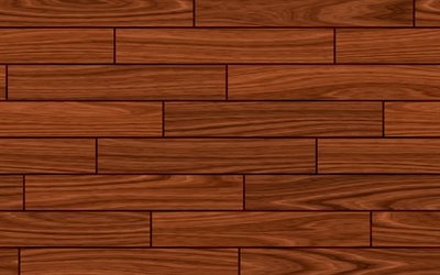 シームレス木製板, 4k, 茶褐色の木製の背景, 木製の質感, 茶色の背景