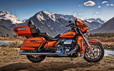 Harley-Davidson Ultra Limited, 4k, offroad, 2019 motos, moto gp, superbikes, cl&#225;sico motocicletas, 2019 Harley-Davidson Ultra Limited, estadounidense de motocicletas Harley-Davidson