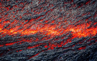 lava textur, close-up, brennende lava, gl&#252;hende lava, feuer, hintergrund -, lava