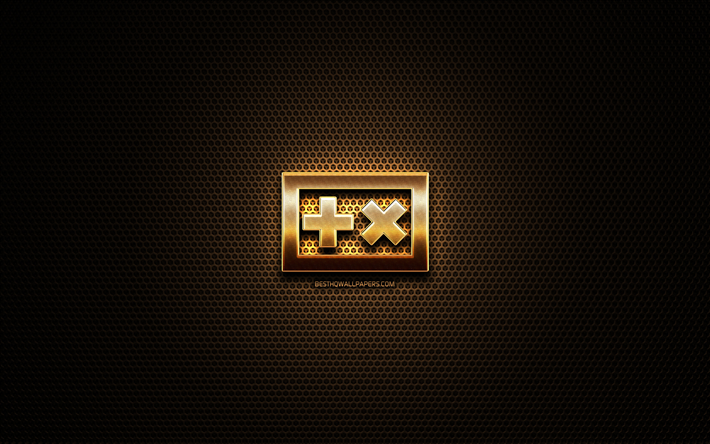 Martin Garrix glitter logotyp, musik stj&#228;rnor, superstars, kreativa, metalln&#228;t bakgrund, Martin Garrix logotyp, varum&#228;rken, Martin Garrix