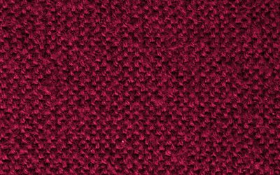 rosa de punto de texturas, macro, texturas de lana, de punto de color rosa fondos, close-up, el fondo de color rosado, de punto, texturas, texturas de la tela