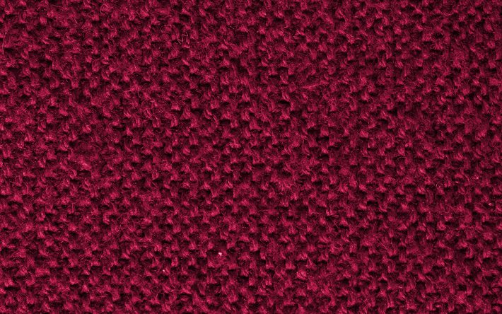 pink knitted textures, macro, wool textures, pink knitted backgrounds, close-up, pink backgrounds, knitted textures, fabric textures
