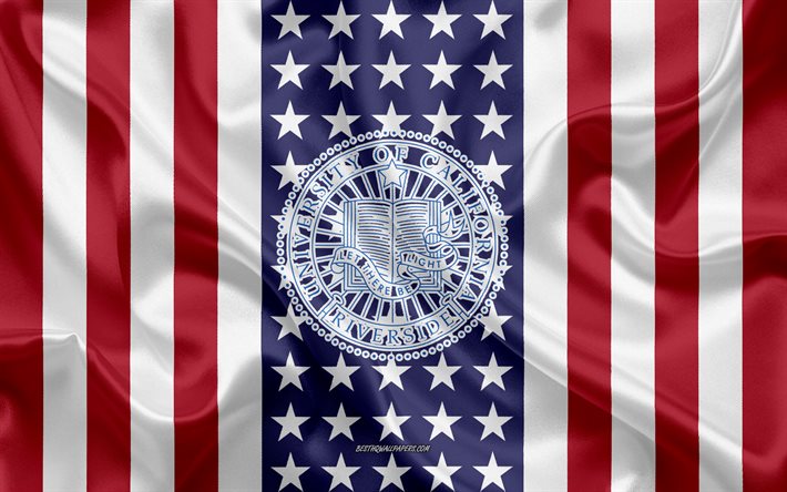 جامعة كاليفورنيا ريفرسايد شعار, العلم الأمريكي, ريفرسايد, كاليفورنيا, الولايات المتحدة الأمريكية, شعار جامعة كاليفورنيا في ريفرسايد