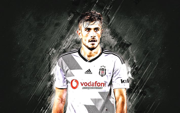 Dorukhan Tokoz, Besiktas, turkish soccer player, midfielder, portrait, stone background, football