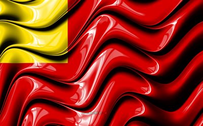 vilvoorde-flagge, 4k, belgische st&#228;dte, flagge von vilvoorde, tag von vilvoorde, 3d-kunst, vilvoorde, st&#228;dte belgiens, vilvoorde 3d-flagge, vilvoorde-wellenflagge, belgien, europa