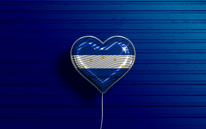 I Love Vallegrande, 4k, realistic balloons, blue wooden background, Day of Vallegrande, Bolivian cities, flag of Vallegrande, Bolivia, balloon with flag, cities of Bolivia, Vallegrande flag, Vallegrande