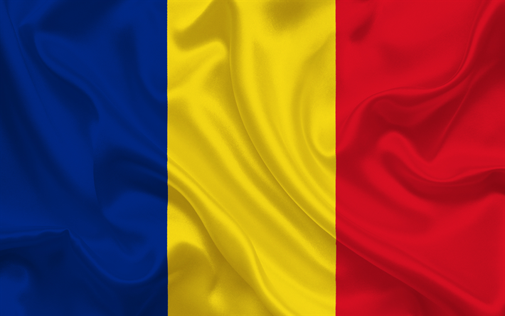 Bandera de Rumania, rumano bandera, de Europa, de seda, Ruman&#237;a