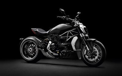 A Ducati XDiavel, Cruzador, Preto motocicletas, moto legal, Italiano de motos