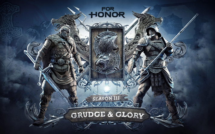 4k, Grudge and Glory For Honor Season 3, poster, 2017 games, Ubisoft