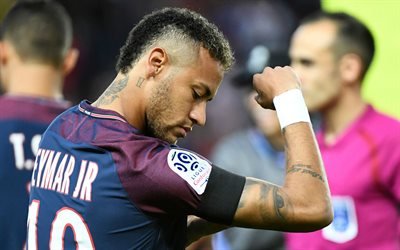 Neymar JR, football, Paris Saint Germain, PSG, France, Brazilian football player