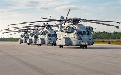 Sikorsky CH-53K, King Stallion, Military cargo helicopter, American helicopters, transport helicopter, USA
