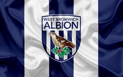 West Bromwich Albion, Football Club, Premier League, football, West Bromwich, UK, England, flag, West Bromwich emblem, logo, English football club
