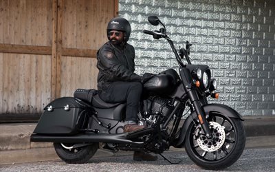 Indian Chief Dark Horse, 2018 motos, moto gp, superbikes, motorista, Jefe Indio