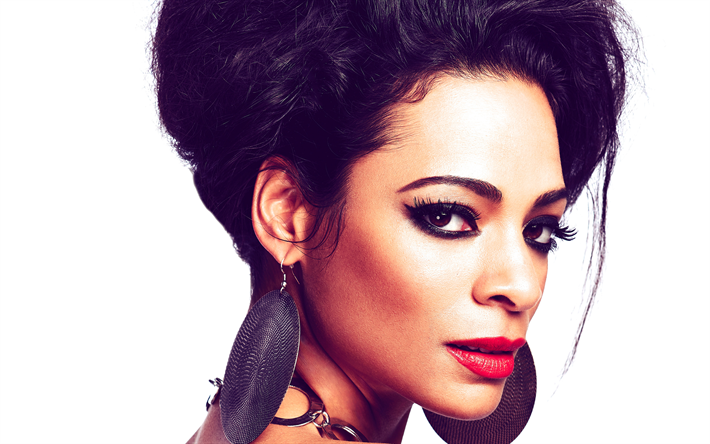 Yasmin Kadi, 4k, Intialainen laulaja, make-up, muotokuva, kaunis nainen