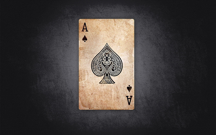 ace of spades, spela kort, kreativa, konst, minimal