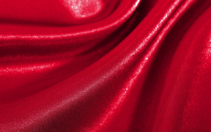 satin rose ondul&#233;, 4k, texture de soie, textures ondul&#233;es en tissu, fond de tissu rose, textures textiles, textures satin&#233;es, arri&#232;re-plans roses, textures ondul&#233;es