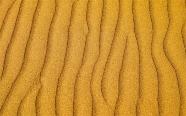 ondas de areia amarelas, textura de areia, textura de ondas de areia, fundo com ondas de areia, fundo de areia, textura de deserto
