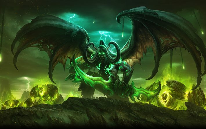 Legion, 4k, merkki&#228;, World of Warcraft, Vau