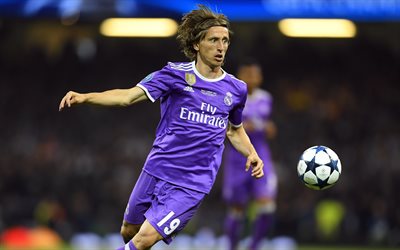 Luka Modric, 4k, soccer, football, La Liga, Real Madrid, footballers