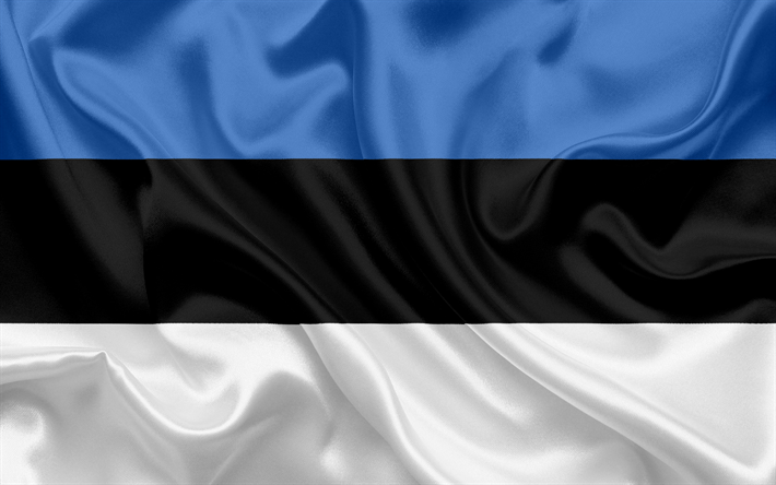 estnische flagge, estland, europa, die flagge von estland
