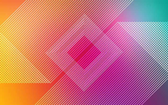 rhombus, 4k, r&#228;nder, abstrakt bakgrund, konst, linjer