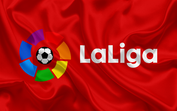 La Liga, 2017, Espanha, Liga logo, emblema, futebol, campeonato de futebol