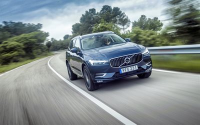 Volvo XC60, 4k, 2018 cars, crossovers, road, new XC60, Volvo