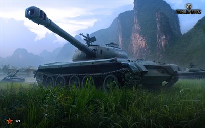 World of Tanks, WoT, tank 121, Chinese tank, online games, tanks
